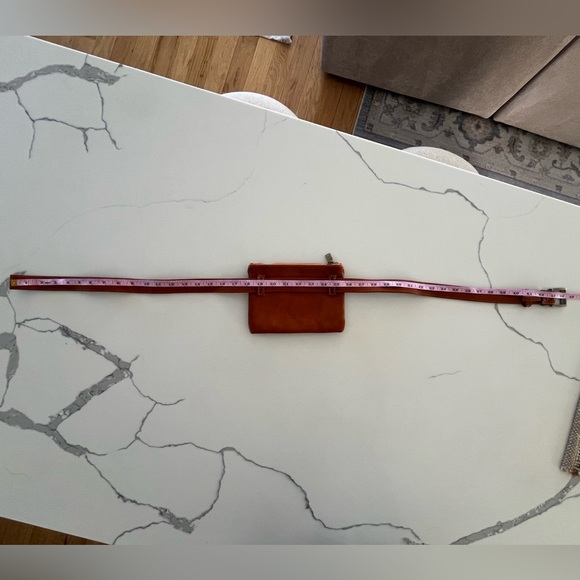 Pratesi Firenze - Italian Leather Studded
Belt Bag Fanny Pack Tan Brown Caramel - Picture 10 of 13